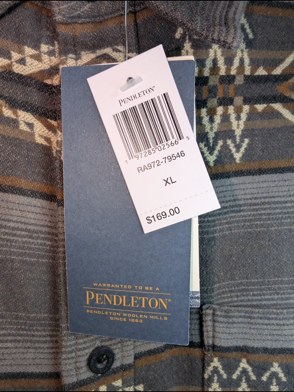 NWT Pendleton doublesoft beacon rock marshall shirt size XL - Picture 3 of 8